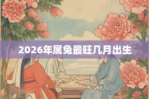 2026年属兔最旺几月出生