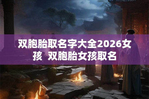双胞胎取名字大全2026女孩  双胞胎女孩取名