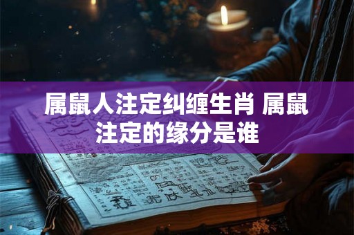 属鼠人注定纠缠生肖 属鼠注定的缘分是谁