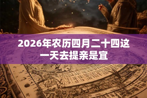 2026年农历四月二十四这一天去提亲是宜 2026年农历四月二十四这一天去提亲是宜