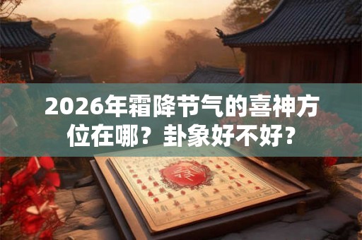 2026年霜降节气的喜神方位在哪？卦象好不好？