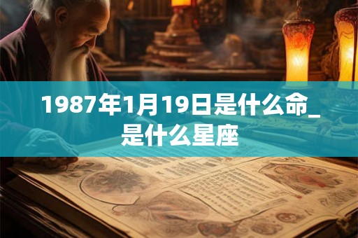 1987年1月19日是什么命_是什么星座