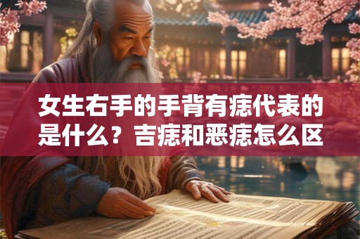 女生右手的手背有痣代表的是什么？吉痣和恶痣怎么区分？
