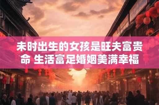 未时出生的女孩是旺夫富贵命 生活富足婚姻美满幸福