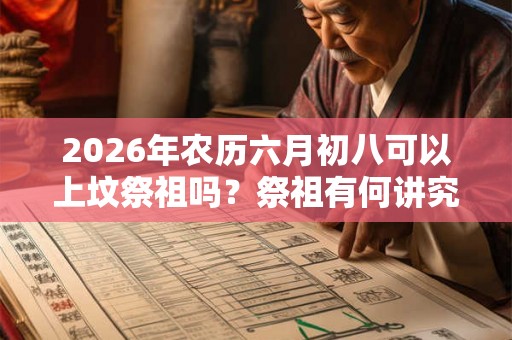 2026年农历六月初八可以上坟祭祖吗？祭祖有何讲究？