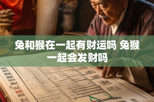 兔和猴在一起有财运吗 兔猴一起会发财吗 兔和猴在一起有财运吗 兔猴一起会发财吗
