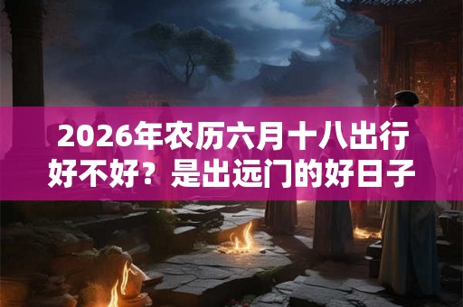 2026年农历六月十八出行好不好？是出远门的好日子吗？