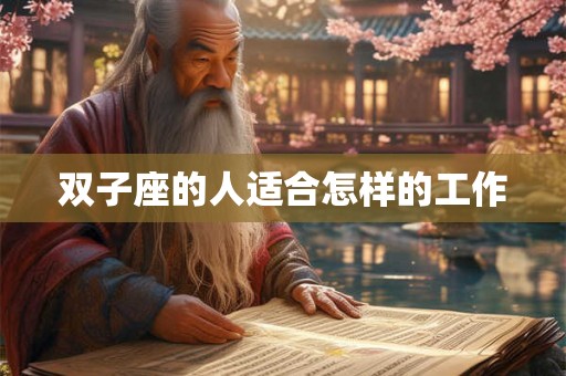 双子座的人适合怎样的工作