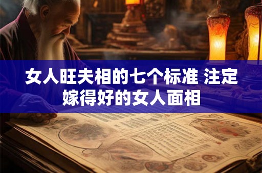 女人旺夫相的七个标准 注定嫁得好的女人面相