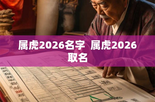 属虎2026名字  属虎2026取名