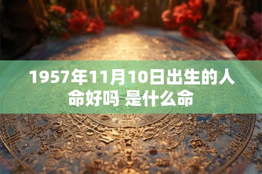 1957年11月10日出生的人命好吗 是什么命