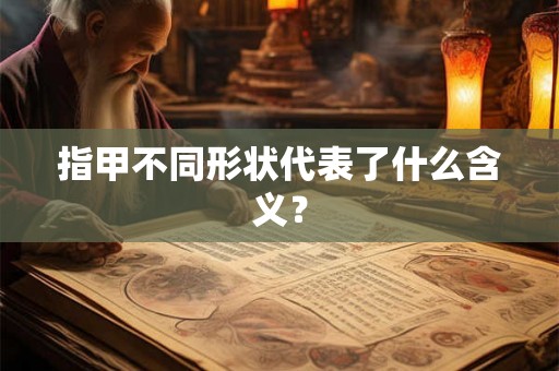 指甲不同形状代表了什么含义？