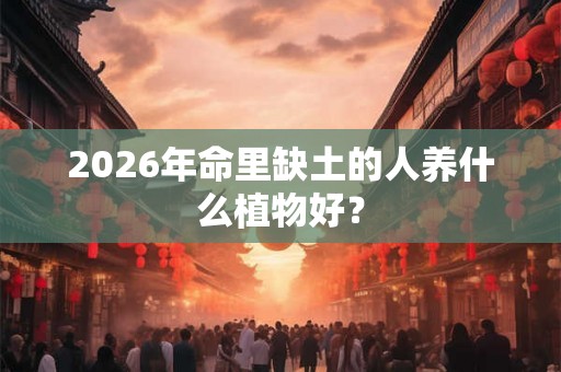 2026年命里缺土的人养什么植物好？