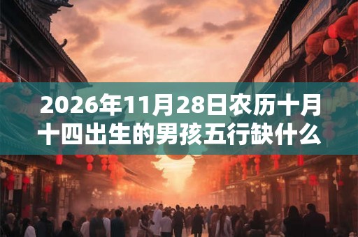 2026年11月28日农历十月十四出生的男孩五行缺什么