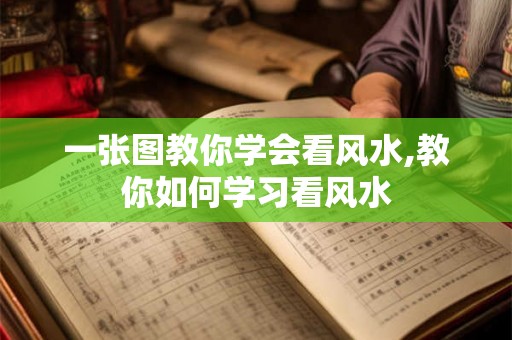 一张图教你学会看风水,教你如何学习看风水