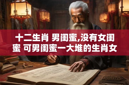 十二生肖 男闺蜜,没有女闺蜜 可男闺蜜一大堆的生肖女？