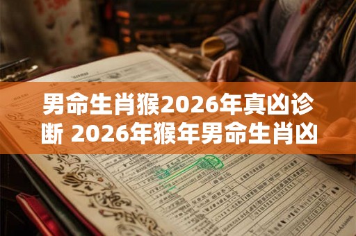 男命生肖猴2026年真凶诊断 2026年猴年男命生肖凶状