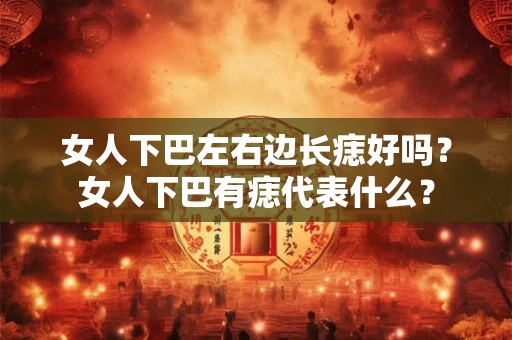 女人下巴左右边长痣好吗？女人下巴有痣代表什么？