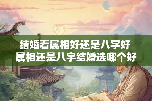 结婚看属相好还是八字好 属相还是八字结婚选哪个好