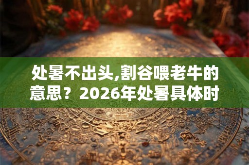 处暑不出头,割谷喂老牛的意思?2026年处暑具体时间? 处暑不出头,割谷喂老牛的意思?2026年处暑具体时间?
