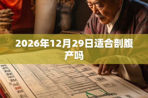 2026年12月29日适合剖腹产吗 2026年12月29日适合剖腹产吗