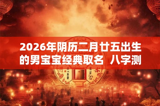 2026年阴历二月廿五出生的男宝宝经典取名  八字测算