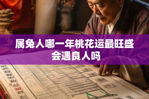 属兔人哪一年桃花运最旺盛 会遇良人吗 属兔人哪一年桃花运最旺盛 会遇良人吗