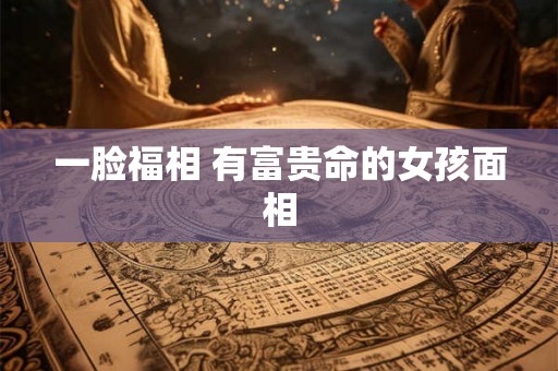 一脸福相 有富贵命的女孩面相