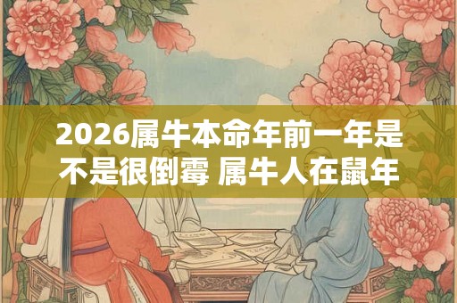 2026属牛本命年前一年是不是很倒霉 属牛人在鼠年里运势如何 2026属牛本命年前一年是不是很倒霉 属牛人在鼠年里运势如何