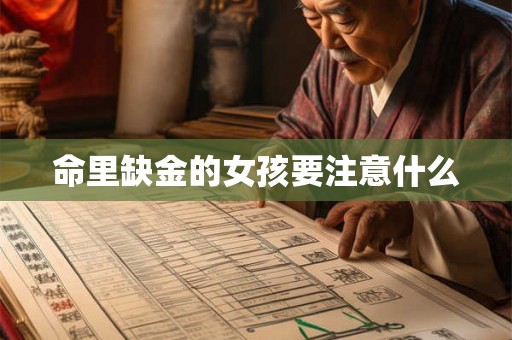 命里缺金的女孩要注意什么 命里缺金的女孩要注意什么