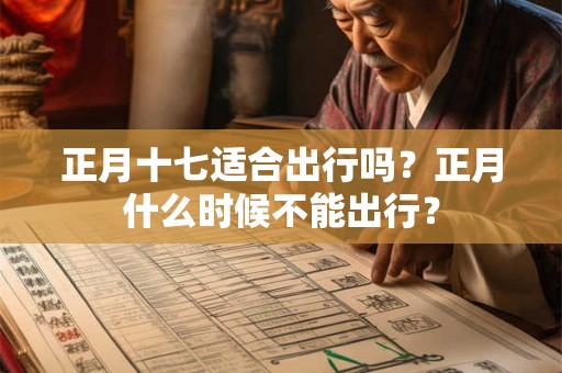 正月十七适合出行吗？正月什么时候不能出行？