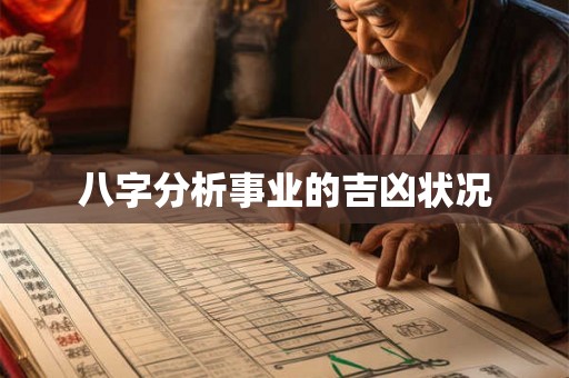 八字分析事业的吉凶状况