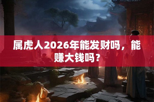 属虎人2026年能发财吗，能赚大钱吗？