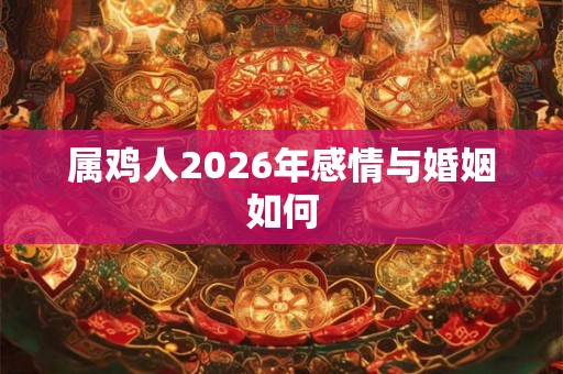 属鸡人2026年感情与婚姻如何