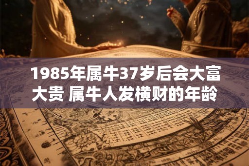 1985年属牛37岁后会大富大贵 属牛人发横财的年龄