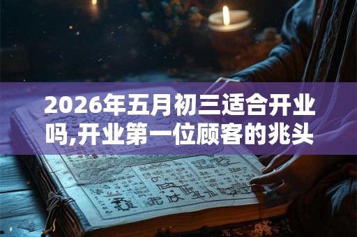 2026年五月初三适合开业吗,开业第一位顾客的兆头