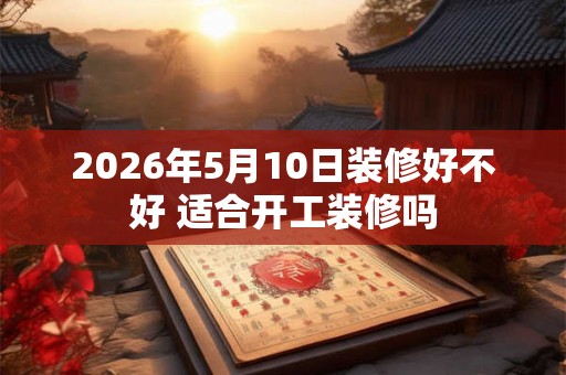 2026年5月10日装修好不好 适合开工装修吗