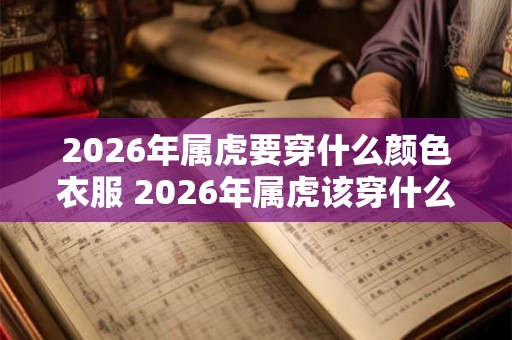2026年属虎要穿什么颜色衣服 2026年属虎该穿什么色衣服