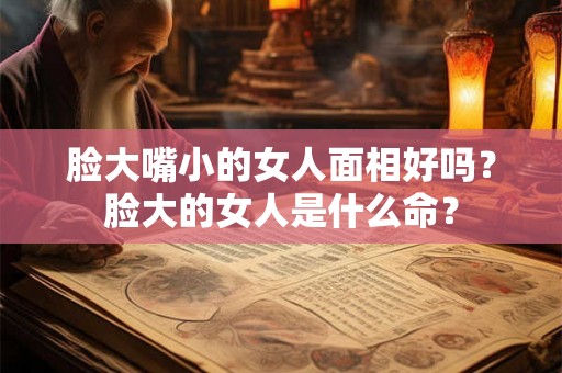 脸大嘴小的女人面相好吗？脸大的女人是什么命？