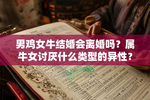 男鸡女牛结婚会离婚吗?属牛女讨厌什么类型的异性? 男鸡女牛结婚会离婚吗?属牛女讨厌什么类型的异性?