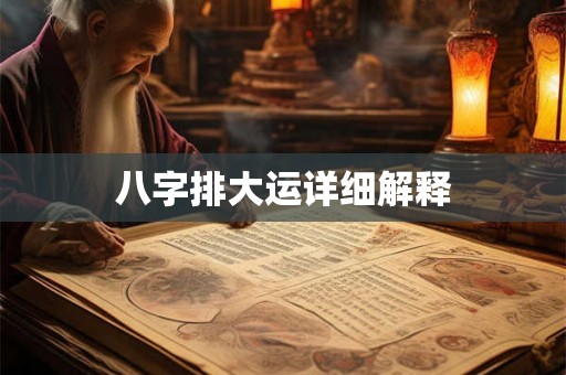 八字排大运详细解释