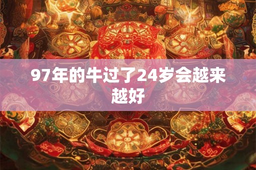 97年的牛过了24岁会越来越好