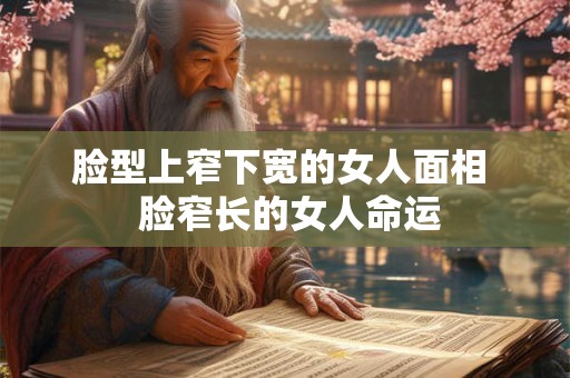脸型上窄下宽的女人面相  脸窄长的女人命运