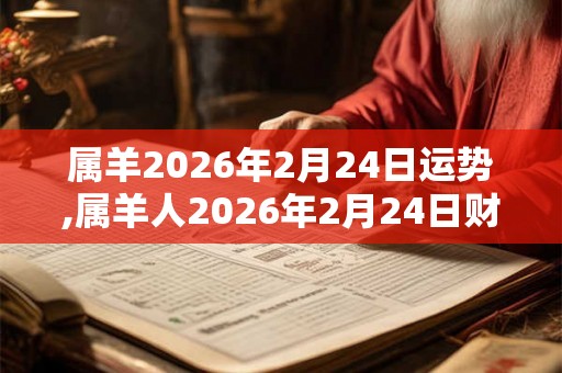 属羊2026年2月24日运势,属羊人2026年2月24日财运,生肖羊2026年2月24日运势