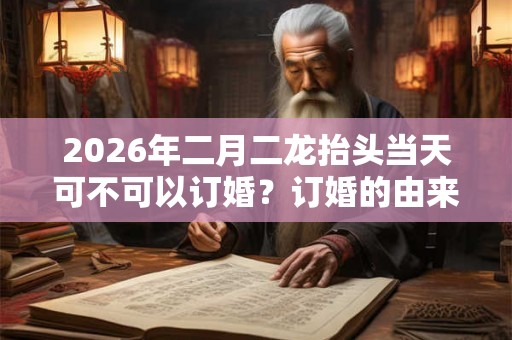 2026年二月二龙抬头当天可不可以订婚?订婚的由来你知道吗? 2026年二月二龙抬头当天可不可以订婚?订婚的由来你知道吗?