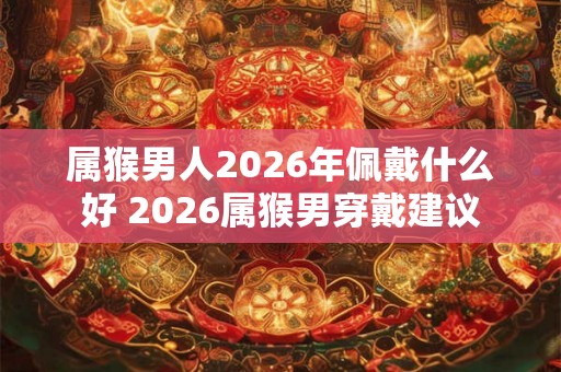 属猴男人2026年佩戴什么好 2026属猴男穿戴建议
