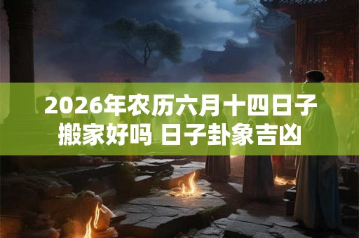 2026年农历六月十四日子搬家好吗 日子卦象吉凶