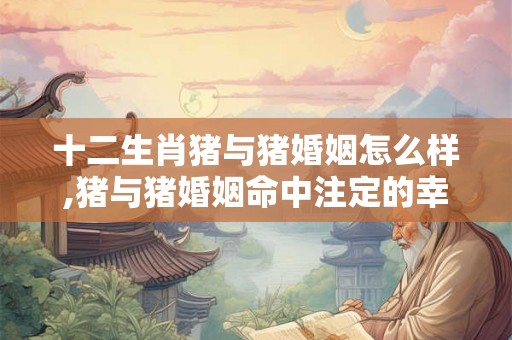 十二生肖猪与猪婚姻怎么样,猪与猪婚姻命中注定的幸福？
