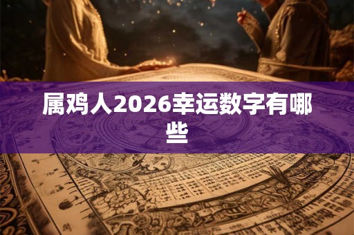 属鸡人2026幸运数字有哪些