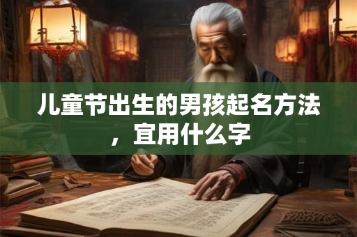 儿童节出生的男孩起名方法，宜用什么字